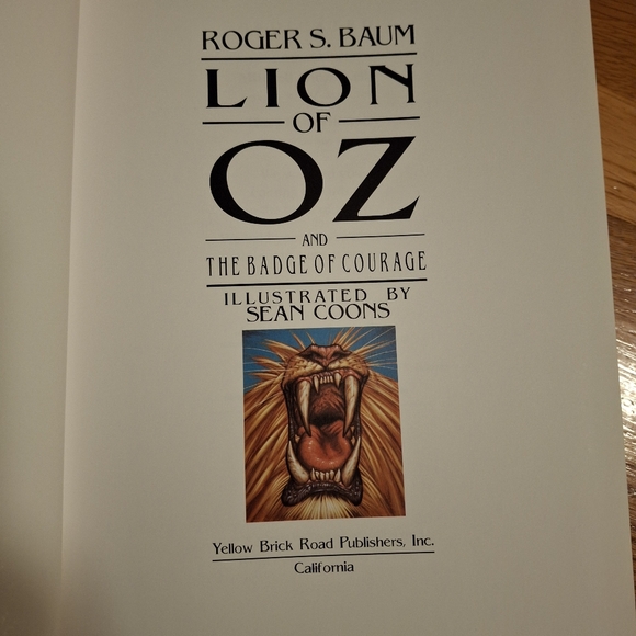 Lion Of Oz And The Badge Of Courage First Edition Book New - Picture 5 of 8
